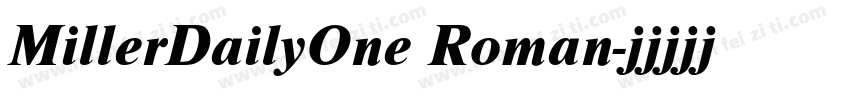 MillerDailyOne Roman字体转换